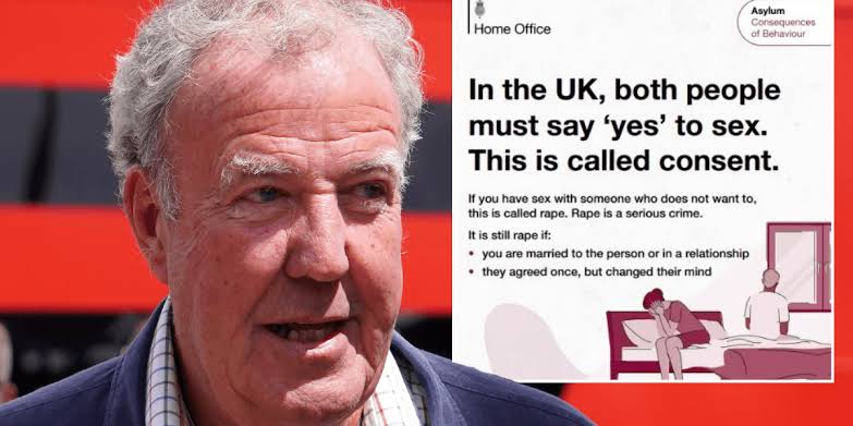 Jeremy Clarkson delivers damning verdict on Home Office's migrant 'consent  guide' as he slams left-wing reaction