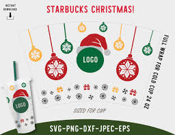 Christmas Full Wrap For Starbucks Venti Cold Cup Custom Etsy Starbucks Cup Design Starbucks Christmas Starbucks Venti