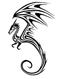 The tribal dragon tattoo is done in tribal art, an ancient practice of tattooing from. Tribal Dragon Tattoo Digital Art By Katie Van Munster