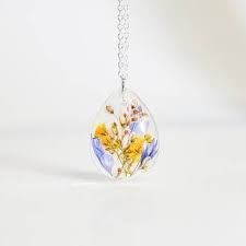 Aliexpress carries many flower in resin pendant related products, including pendant red , necklace with pink quartz. Real Flower Necklace Nature Inspired Jewelry Gifts Faire Com