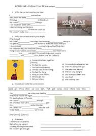 The term prechorus will sometimes go by various other names such as the climb, or the transitional bridge. Kodaline Follow Your Fire Past Simple English Esl Worksheets For Distance Learning And Physical Classrooms