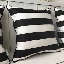 Maybe you would like to learn more about one of these? Outdoor Cushion Black White Striped With Piping 80x80 To Buy Chillisy Yacht Lifestyle Cushion Shop Chillisy