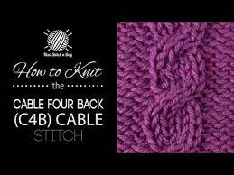Maybe you would like to learn more about one of these? How To Knit The Cable Four Back C4b English Style Youtube