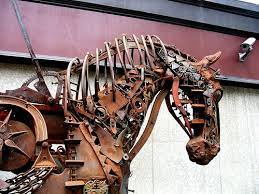 Galloping Nuts And Bolts Scrap Metal Art Junk Art Mechanical Animals