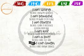 Download I Am Strong Because I Know My Weekness Graphic By Uramina Creative Fabrica PSD Mockup Templates