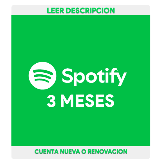 SPOTIFY PREMIUM 3MESES