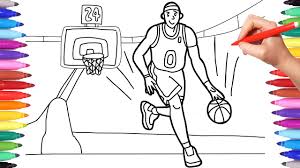Free coloring pages of cavaliers, bulls, celtics, hawks, heat. Sport Coloring Pages For Kids How To Draw A Basketball Player Basketball Coloring Pages For Kids Youtube