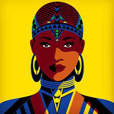 The queen receives a gift from zulu king zwelithini in 1995. Warrior Queen Portrait Illustration Of Ancient African Queen With Zulu Jewelry By Malika Favre Released In L Warriors Illustration Malika Favre African Queen