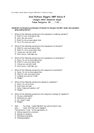 Soal pilihan ganda grammar bahasa inggris. Soal Bahasa Inggris Kelas 9 Fasrcomputer