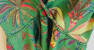 Angie Green Floral Summery Ruffle Blouse In 2020 Ruffle Blouse Clothes Design Summery