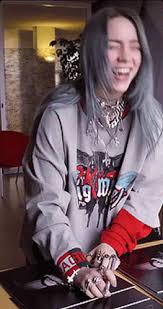 Billie eilish billie dont smile at me when we all fall asleep where do we go eilish my gifs wherearetheavocados billie eyelash billieeilishgifs billieeilish finneas oconnell. Billie Eilish Laugh Gif Billieeilish Laugh Happy Discover Share Gifs Billie Eilish Billie Bad Girl Aesthetic