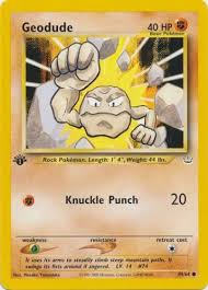 There is an 80% chance that either geodude or onix appears. Pokemon Card Neo Revelation 44 64 Geodude Common 1st Edition Mint Sell2bbnovelties Com Sell Ty Beanie Babies Action Figures Barbies Cards Toys Selling Online