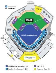 seating diagram country at the ballpark on nov 5 2016