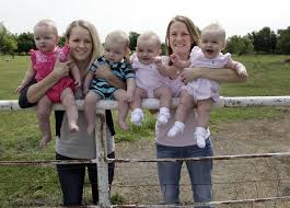 Sisters give birth to twins only days apart