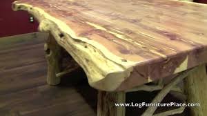 Red Cedar Log Dining Table From Logfurnitureplace Com Cedar Furniture Log Furniture Tools Log Furniture
