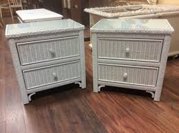 Like New Henry Link Nightstands Great Buy On These Two Like New Henry Link White Wicker Nightstands Has White Wicker Wicker Furniture Coastal Master Bedroom