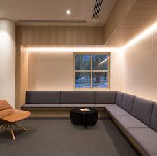 The Eclipse Strip Light Has Been Featured Beneath Wooden Ceilings At Melbourne Business School To Highlight S Wooden Ceilings Strip Lighting Light Architecture