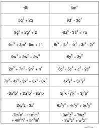 Classifying Polynomials Activity Worksheets Teachers Pay