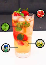 Home Made Strawberry Virgin Mojito Non Alcoholic Vannyp Com When Nothing Goes Right Go Left Non Alcoholic Drinks Drinks Alcohol Recipes Non Alcoholic