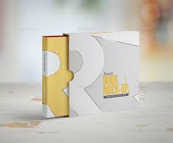 Square Book Mock Up Dust Jacket Complete Edition Presentation Design Template Book Design Trifold Brochure Template