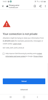 Security warning problem on mobile site - Google Search Central Community
