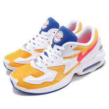 Details About Nike Air Max2 Light Gold Yellow Crimson Blue Mens Running Shoes Nsw Ao1741 700