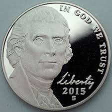 2015 Proof US Jefferson Nickels (1938-Now) for sale