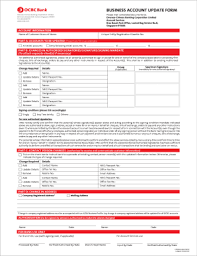 Ocbc Business Account Update Form Fill Online Printable Fillable Blank Pdffiller