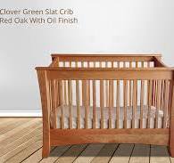 Buy Eco Friendly Cribs- Clover Green Slat Crib | Green Cradle