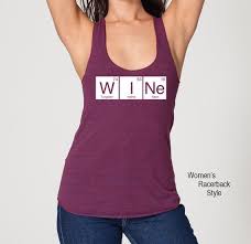 Wine Periodic Table Tri Blend Tank Top Unisex Womens Tanks Size S M L Xl