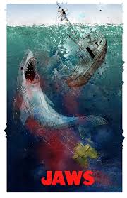 Jaws The Final Confrontation 8x10 Movie Poster Print Movie Artwork Horror Movie Art Cartoon Clip Art
