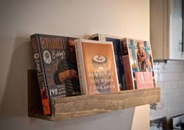 Rustic Recipe Book Holder Kitchen Shelf In Driftwood Finish Multiple Sizes Finishes Available By Columbu Recipe Book Holders Book Holders Bookshelves Diy