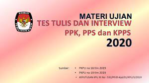 Check spelling or type a new query. Materi Ujian Tes Tulis Dan Interview Seleksi Ppk Pps Dan Kpps 2020 Youtube