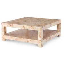 Bi Level Square Coffee Table In Mapa Burl Wood Vaneer Mapa Burl Is Actually The Burlwood Of Th Coffee Table Large Square Coffee Table Burled Wood Coffee Table