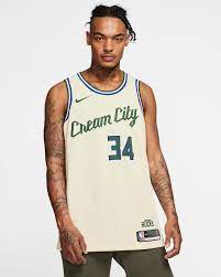 Nike nba swingman jersey men's • fir/flat opal $110.00 rep the cream city's hoops powerhouse eastbay helps true fans of the milwaukee bucks spread the fear the deer message with a solid collection of team and player tribute apparel and gear. Giannis Antetokounmpo Bucks City Edition Nike Nba Swingman Jersey Nike Ro