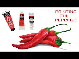 Acrylic Painting Tutorial Chile De Arbol Red Pepper Speed Painting Bing Video Stuffed Peppers Chili Pepper Speed Paint