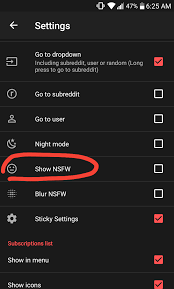 Enable or disable NSFW content with a button on the left column? :  rBoostForReddit