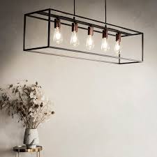 Suspension Geometrique A 5 Lumieres En Metal Noir L110cm Arthur Suspension Electrifiee Lustre Salle A Manger Luminaires Salle A Manger Salle A Manger Minimaliste