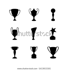 Trophy cup award silhouette black. Football Trophy Vector At Getdrawings Free Download