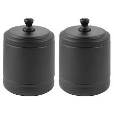 Maybe you would like to learn more about one of these? Mdesign Metal Bathroom Vanity Storage Organizer Canister Jar 2 Pack Target