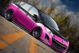 Black And Pink Car Paint Pink Black Mazda3 Mazda Mazda 3 Dream Cars