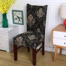 1pc Spandex Stretch Vintage Baroque Style Flowers Modern Living Room Party Dining Chair Cove Dining Room Chair Covers Dining Chair Covers Slipcovers For Chairs