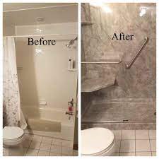 If you're thinking of converting your bathtub to a shower, you're in good company with one day bath, inc. How Much Does It Cost To Turn A Tub Into A Walk In Shower Bathroom Pros Nj