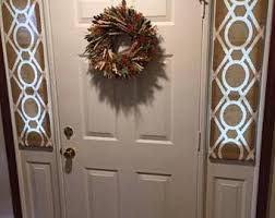 Offers a variety of window treatments that come in narrow widths: Sidelight Window Treatments Etsy