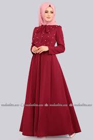 Inci Detay Pileli Elbise Prm3208 Bordo Elbise Modelleri Elbise