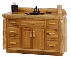 This bathroom cabinet was built with this bathroom vanity comes ready to connect to your plumbing with sink and faucet installed. Woodland 42 Cedar Log Vanity Center Sink Clearwater Creek Outfitters Http Www Amazon Com Dp Custom Bathroom Vanity Bathroom Furniture Log Cabin Furniture