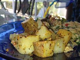 Easiest Potatoes Ever Chop Put In Ziplock Bag Season And Throw In Microwave For 5 Minutes The End Food For Thought Food Potatoes