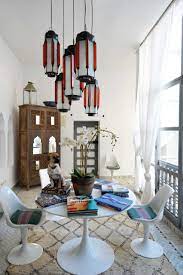 If you are looking for a morrocan style for your dining room, maybe you can take a look at this idea. Moroccan Dining Table Houzz