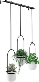 Alibaba.com offers 7,337 kitchen herb grinder products. Amazon Com Umbra 1011748 660 Triflora Hanging Planter For Window Indoor Herb Garden White Black Triple Home Kitchen
