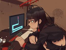 Tsurugi Playing A Certain Maze Game by Star Rifle : rImaginarySliceOfLife